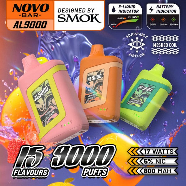 Smok Novo Bar AL9000 5% Nicotine Disposables