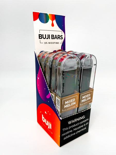Buji Bars Slim 10 Pack - Flavored Disposable Vape Ecig #1 Top Selling - WholesaleVapor.com