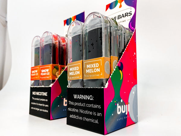 Buji Bars Slim 10 Pack - Flavored Disposable Vape Ecig #1 Top Selling - WholesaleVapor.com