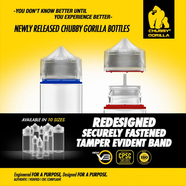 Chubby Gorilla V3 PET Unicorn Bottles - 120ml - 400 Unit Case - WholesaleVapor.com