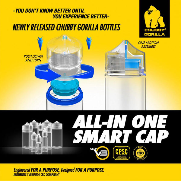 Chubby Gorilla V3 PET Unicorn Bottles - 30ml - 1000 Unit Case - WholesaleVapor.com