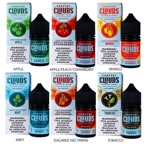 Coastal Clouds Salt Nic 30ml - WholesaleVapor.com