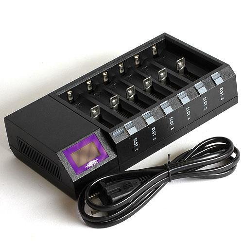 Efest LUC BLU6 LCD Intelligent Charger Newest Release - WholesaleVapor.com