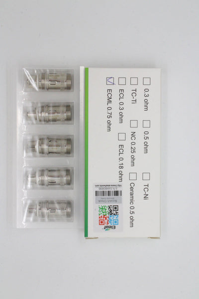 eLeaf ECML Head 0.75ohm Coils (5 pack) - WholesaleVapor.com