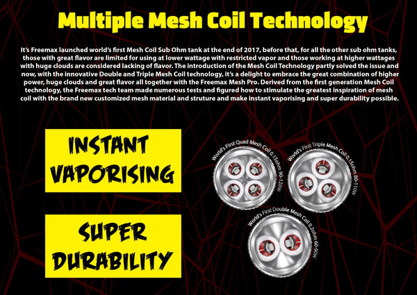 FreeMax Mesh Pro Sub Ohm Tank - Resin Design - WholesaleVapor.com