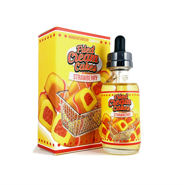 Fried Cream Cakes Strawberry by Liquid EFX 60 ml - WholesaleVapor.com