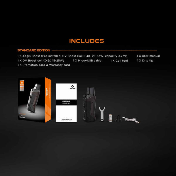 Geek Vape Aegis Boost Pod Kit - WholesaleVapor.com