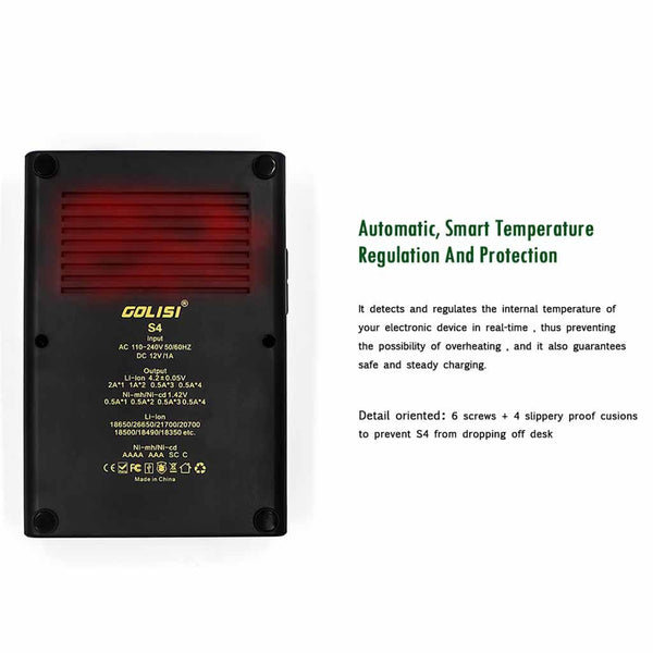 GOLISI S4 Smart Charger - WholesaleVapor.com