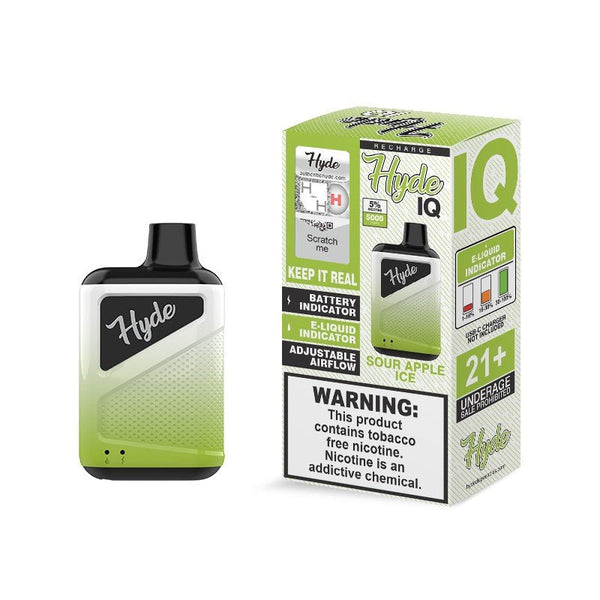 Hyde IQ Recharge - 5000 Puff Disposables - WholesaleVapor.com
