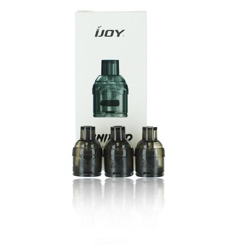 Ijoy Diamond VPC Replacement UNIPODS - 3pack (Black Translucent) - WholesaleVapor.com