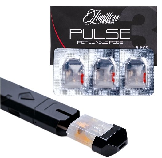 Limitless Ply Rock Pulse Replacement Pods (3 Pack) - WholesaleVapor.com