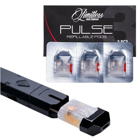 Limitless Ply Rock Pulse Replacement Pods (3 Pack) - WholesaleVapor.com