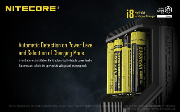 Nitecore i8 Multi-Slot Intelligent Charger - WholesaleVapor.com