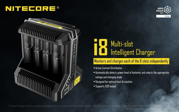 Nitecore i8 Multi-Slot Intelligent Charger - WholesaleVapor.com