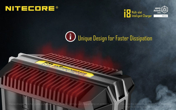 Nitecore i8 Multi-Slot Intelligent Charger - WholesaleVapor.com