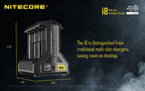Nitecore i8 Multi-Slot Intelligent Charger - WholesaleVapor.com