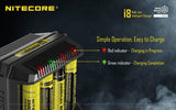 Nitecore i8 Multi-Slot Intelligent Charger - WholesaleVapor.com