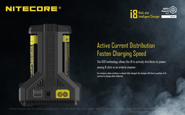 Nitecore i8 Multi-Slot Intelligent Charger - WholesaleVapor.com
