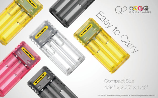 Nitecore Q2 Charger - WholesaleVapor.com