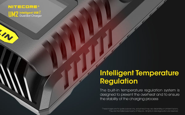 Nitecore UM2 Intelligent USB Dual-Slot Charger - WholesaleVapor.com
