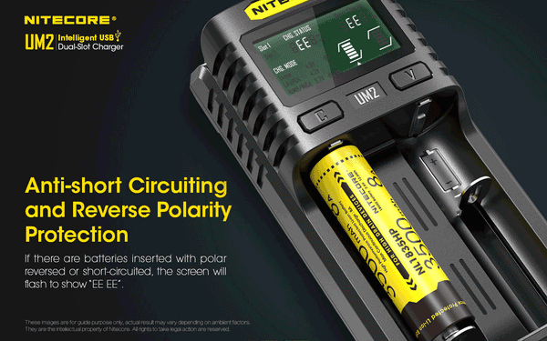 Nitecore UM2 Intelligent USB Dual-Slot Charger - WholesaleVapor.com