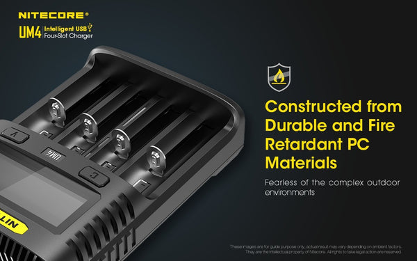 Nitecore UM4 Four-Slot Intelligent Charger - WholesaleVapor.com