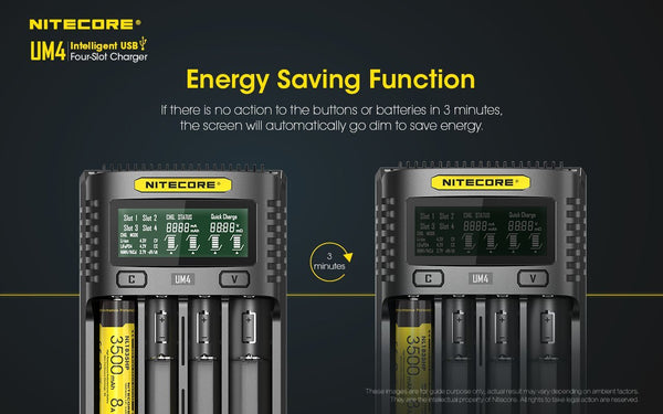 Nitecore UM4 Four-Slot Intelligent Charger - WholesaleVapor.com