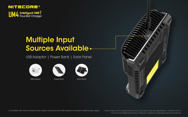 Nitecore UM4 Four-Slot Intelligent Charger - WholesaleVapor.com