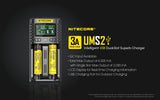 Nitecore UMS2 Intelligent USB Dual-Slot Superb Charger - WholesaleVapor.com