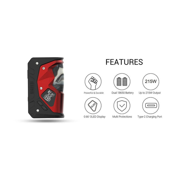 Sigelei Humvee 215W Mod - WholesaleVapor.com