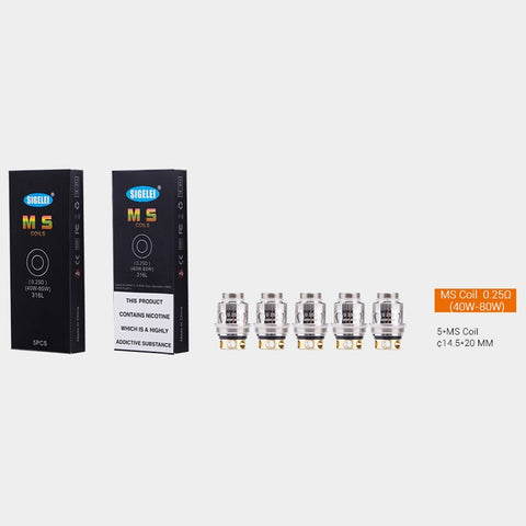 Sigelei MS Coils (5 Pack) - WholesaleVapor.com
