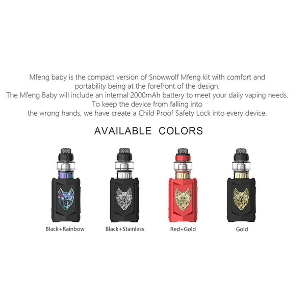 Sigelei Snowwolf Mfeng Baby Starter Kit - WholesaleVapor.com