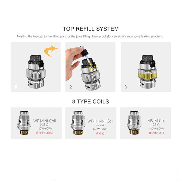 Sigelei Snowwolf Mfeng Baby Starter Kit - WholesaleVapor.com