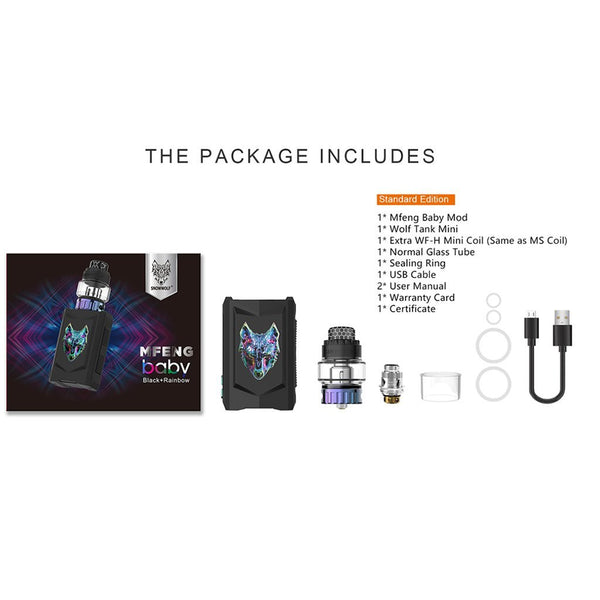 Sigelei Snowwolf Mfeng Baby Starter Kit - WholesaleVapor.com