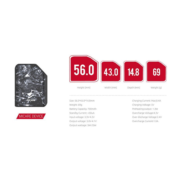 Smok Micare Battery Device 700mAh - WholesaleVapor.com