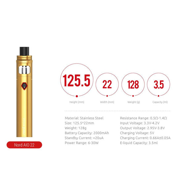 Smok Nord AIO 19 Kit - WholesaleVapor.com
