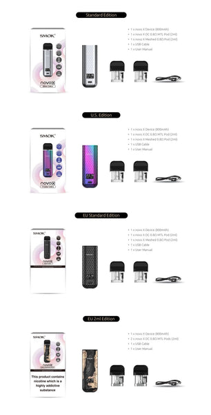 Smok NOVO X Pod Kit - WholesaleVapor.com