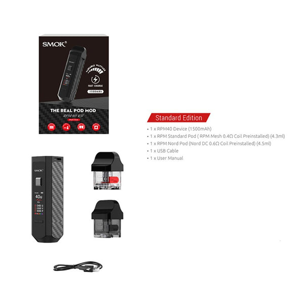 Smok RPM40 Pod Kit - WholesaleVapor.com