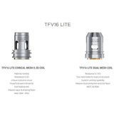 SMOK TFV16 Lite Replacement Coils (3 Pack) - WholesaleVapor.com