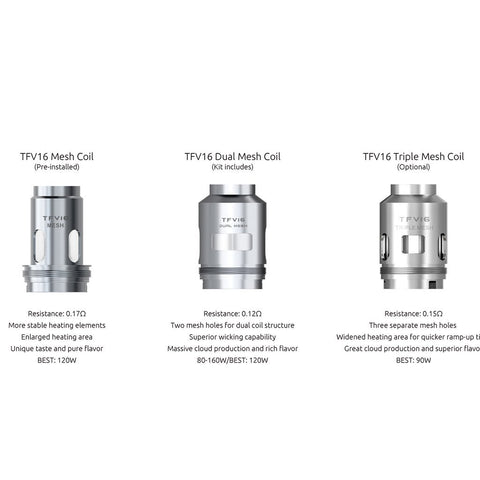 Smok TFV16 Mesh Coils (3 Pack) - WholesaleVapor.com