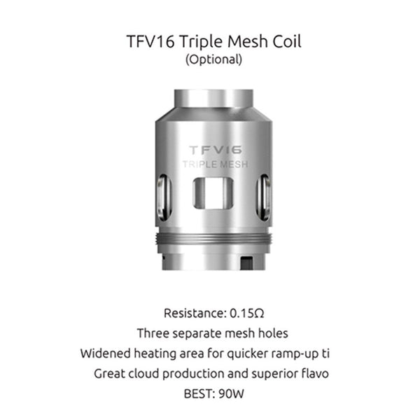Smok TFV16 Mesh Coils (3 Pack) - WholesaleVapor.com