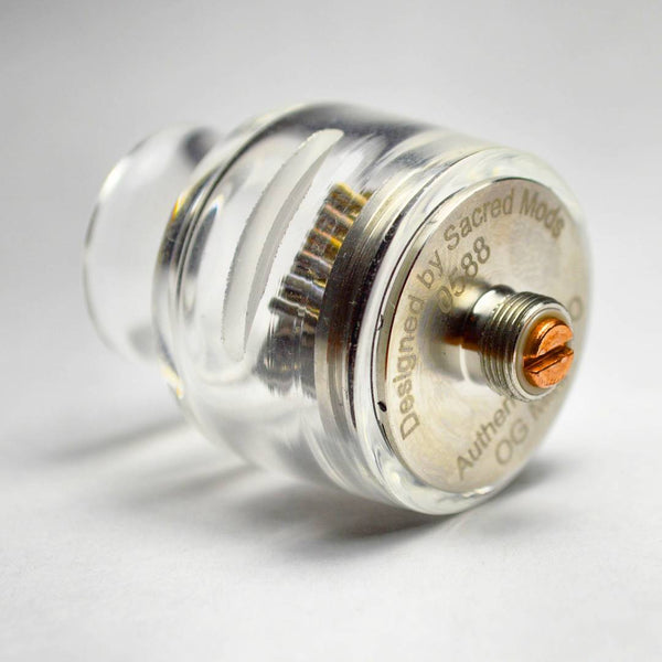 Trinity Competition Glass Cap (Fits Multiple RDAs) - WholesaleVapor.com