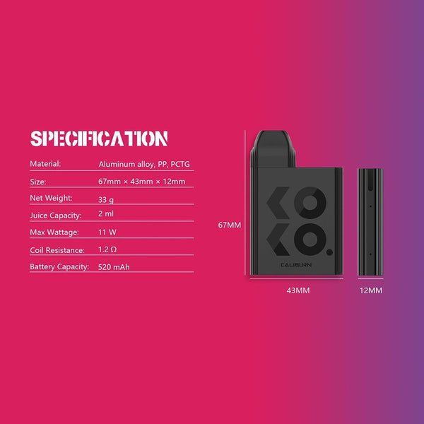 Uwell Caliburn Koko Pod Kit - WholesaleVapor.com