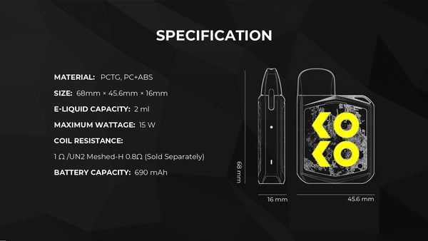 Uwell Caliburn KOKO Prime 15W Pod System - WholesaleVapor.com