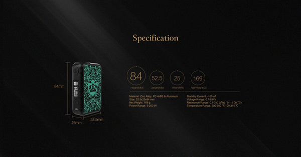 Uwell Crown 4 (IV) 200W TC Box Mod - WholesaleVapor.com