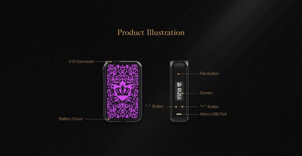 Uwell Crown 4 (IV) 200W TC Box Mod - WholesaleVapor.com