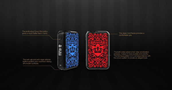 Uwell Crown 4 (IV) 200W TC Box Mod - WholesaleVapor.com