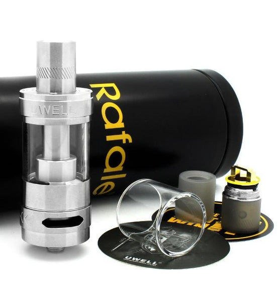 Uwell Rafale Sub-Ohm Tank (SS & Black) - WholesaleVapor.com