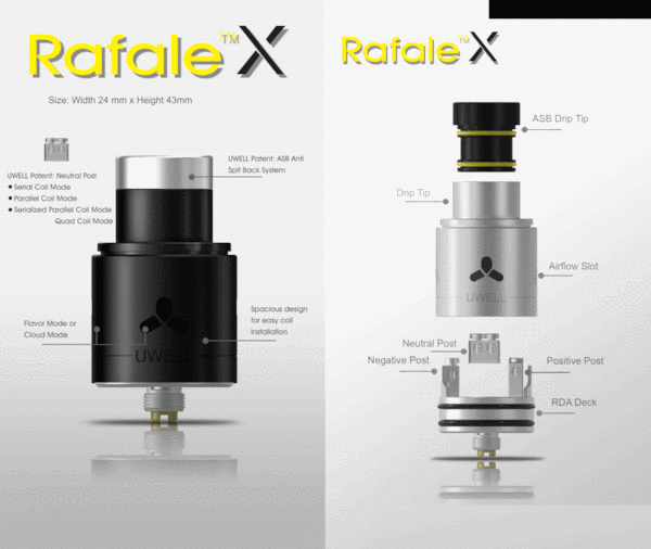 Uwell Rafale X RDA - WholesaleVapor.com