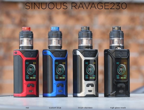 Wismec Sinuous RAVAGE230 Starter Kit - WholesaleVapor.com